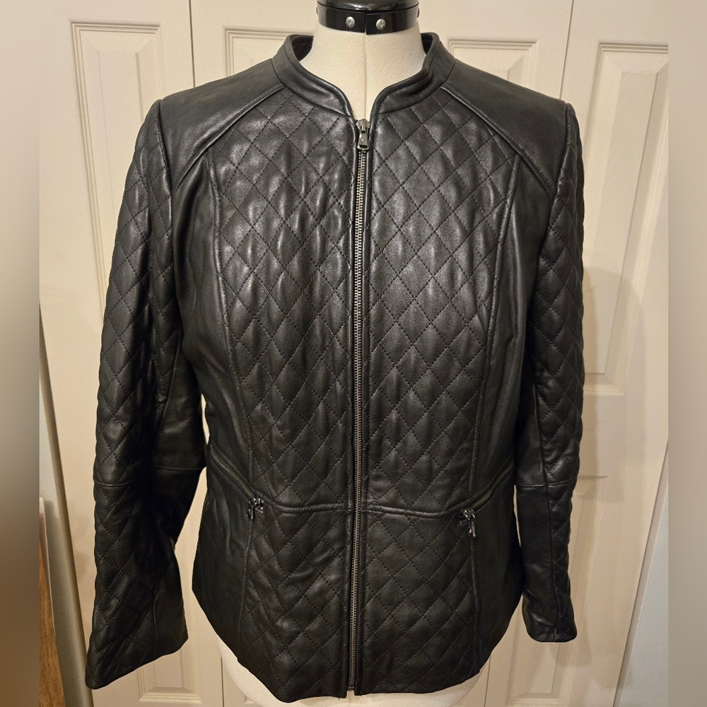 Isaac Mizrahi Leather Jacket